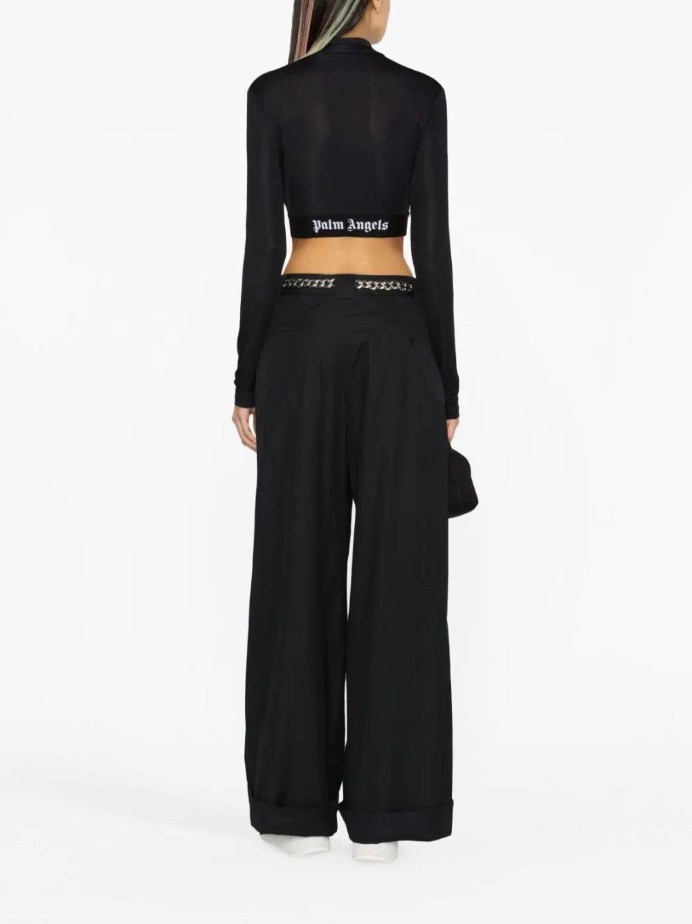 PALM ANGELS Logo Tape Skin Top