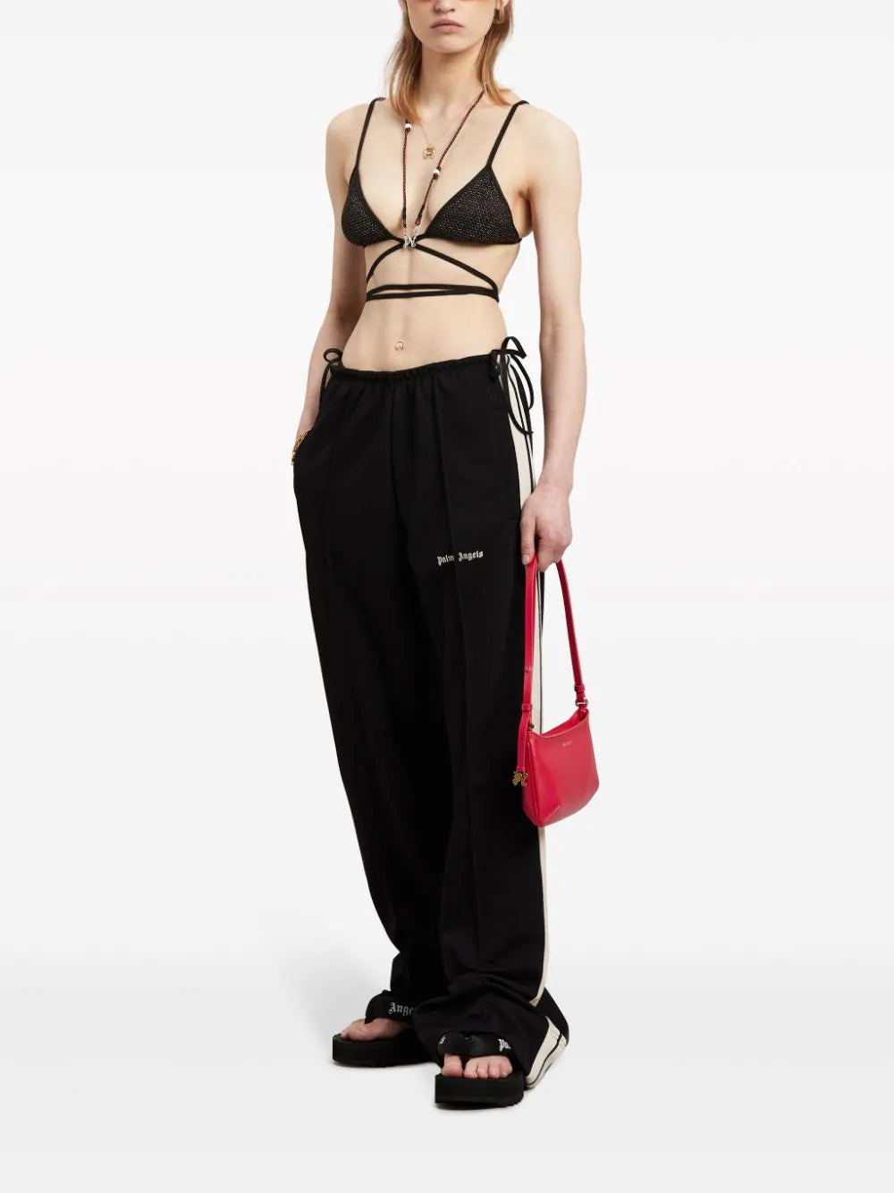PALM ANGELS Loose Fit Sports Trousers