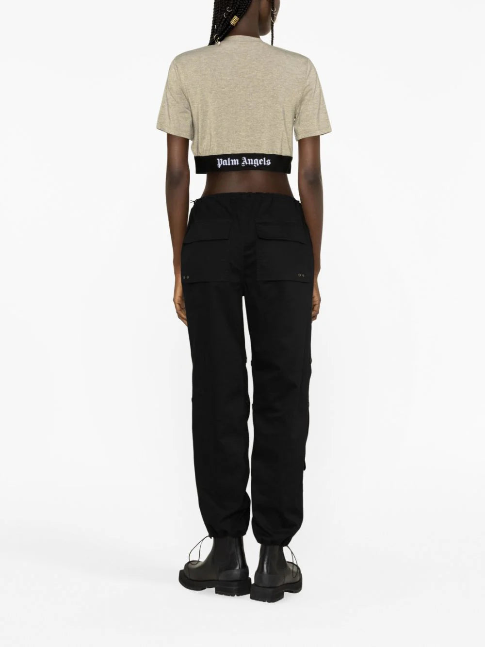 PALM ANGELS Lurex Logo Top
