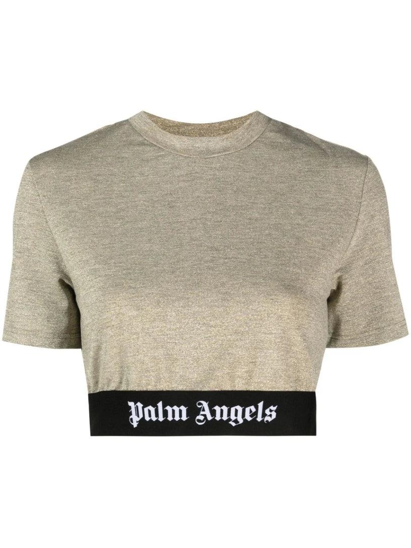 PALM ANGELS Lurex logo top