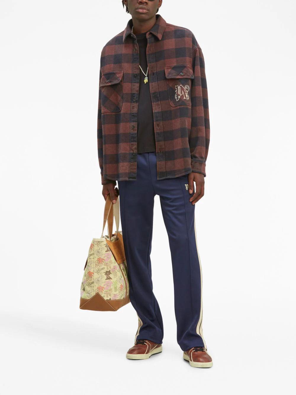 PALM ANGELS Monogram Check Overshirt