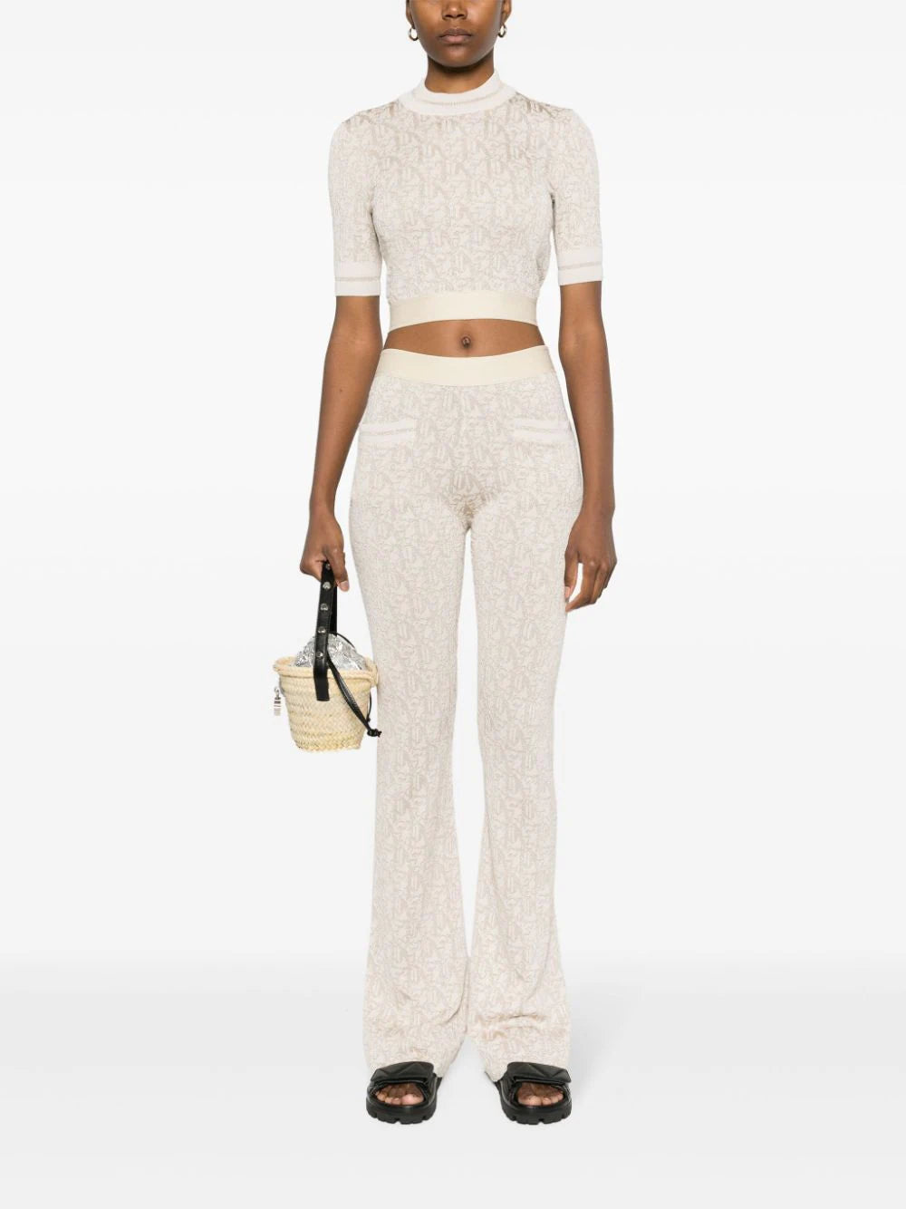 PALM ANGELS Monogram Knit Trousers