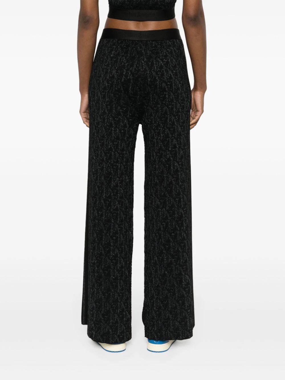 PALM ANGELS Monogram Knit Trousers