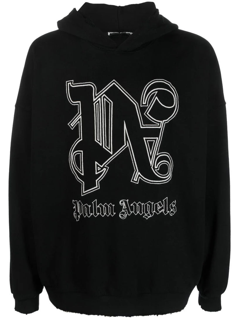 PALM ANGELS Monogram statement hoody