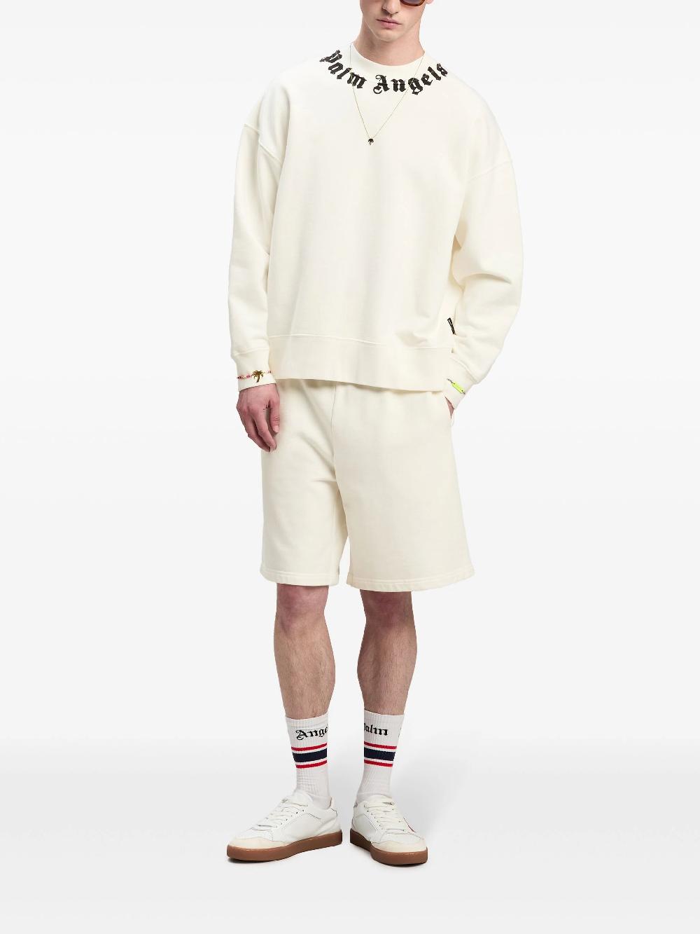 PALM ANGELS Neck Logo Sweatshirt