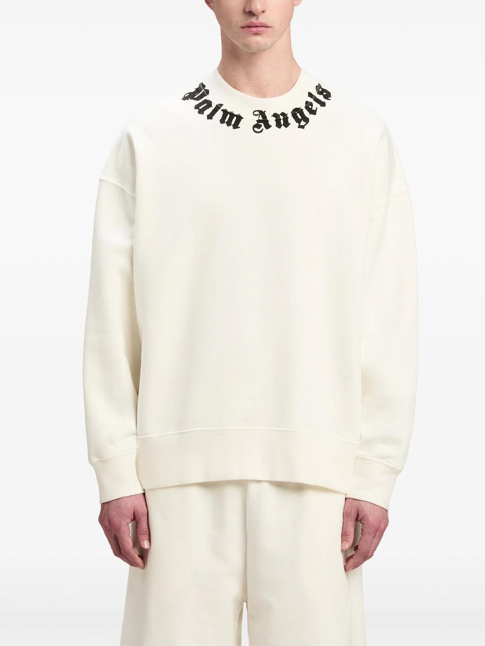 PALM ANGELS Neck Logo Sweatshirt