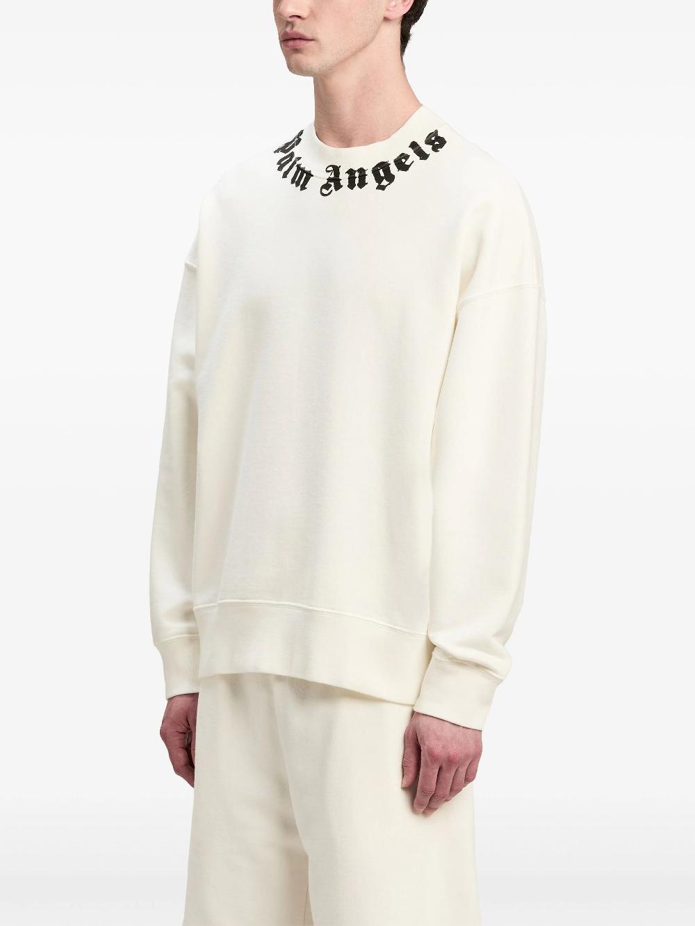 PALM ANGELS Neck Logo Sweatshirt