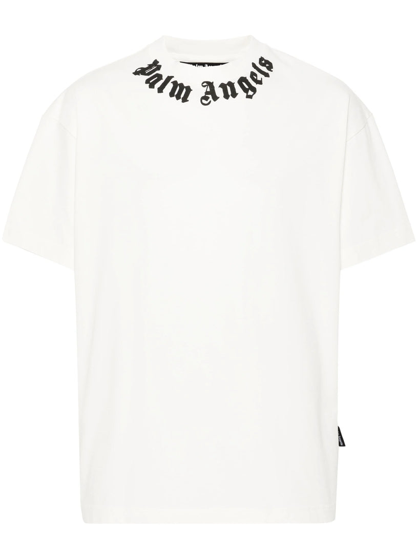 PALM ANGELS Neck logo t-shirt