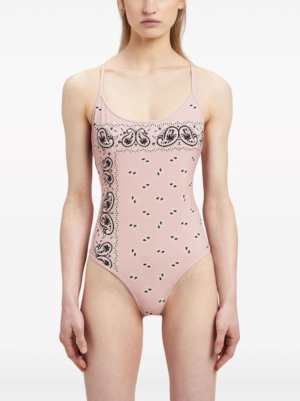 PALM ANGELS Paisley Print One-piece Swimsuit