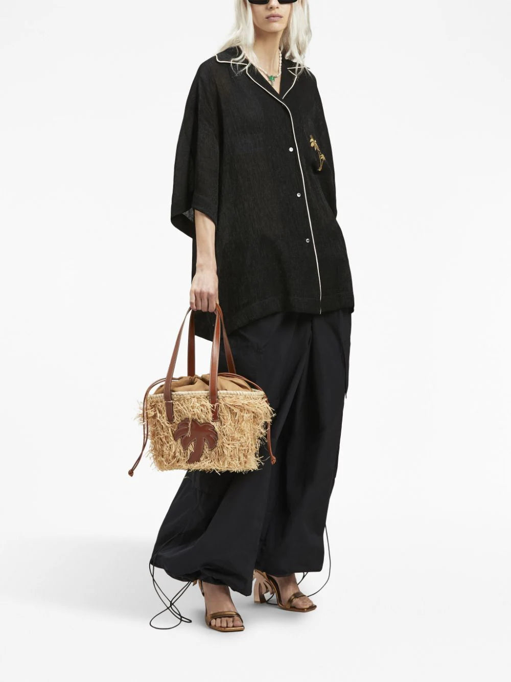 PALM ANGELS Palm Basket Bag