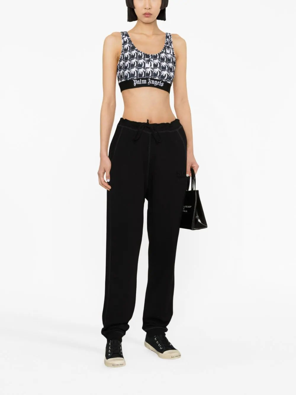 PALM ANGELS Palms Logo Sport Bra