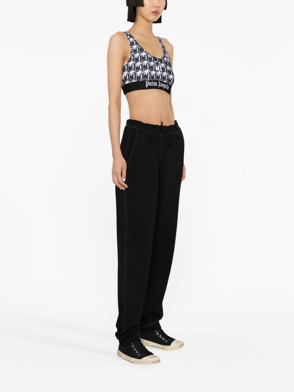 PALM ANGELS Palms Logo Sport Bra