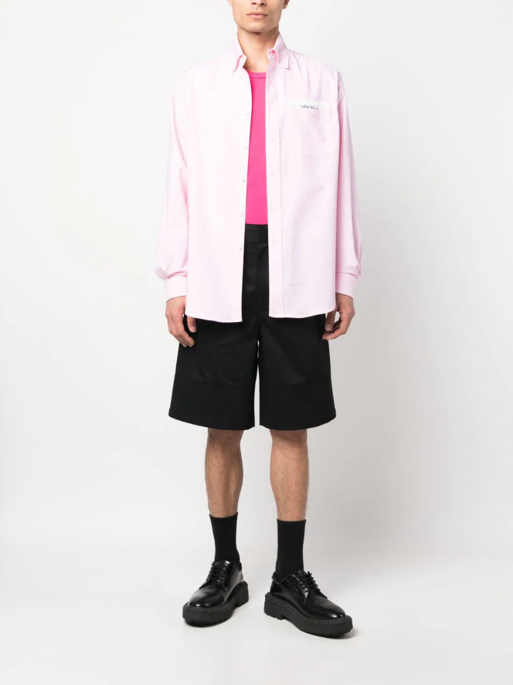 PALM ANGELS Sartorial Tape Long Sleeved Shirt