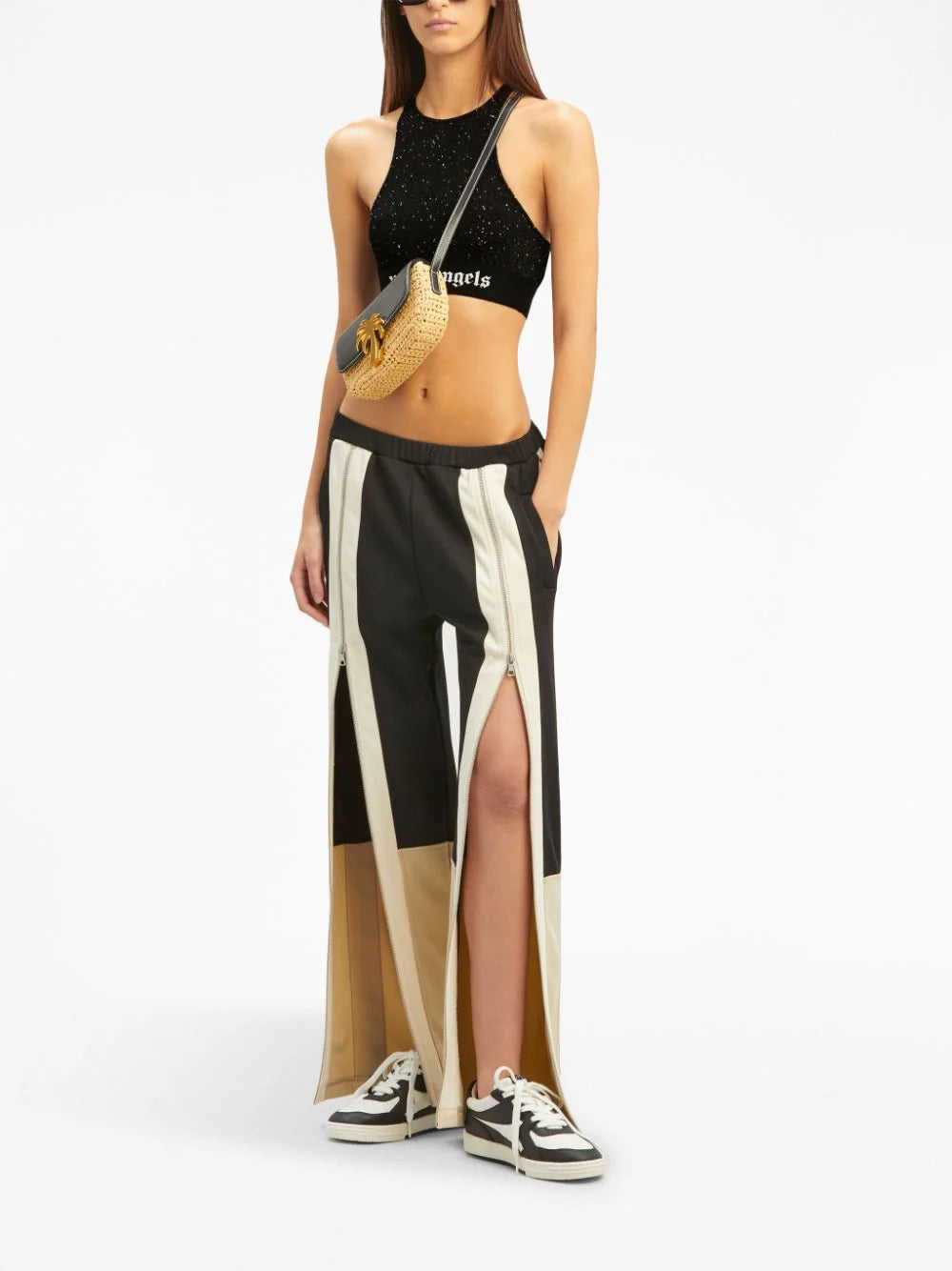 PALM ANGELS Soiree Knit Logo Top