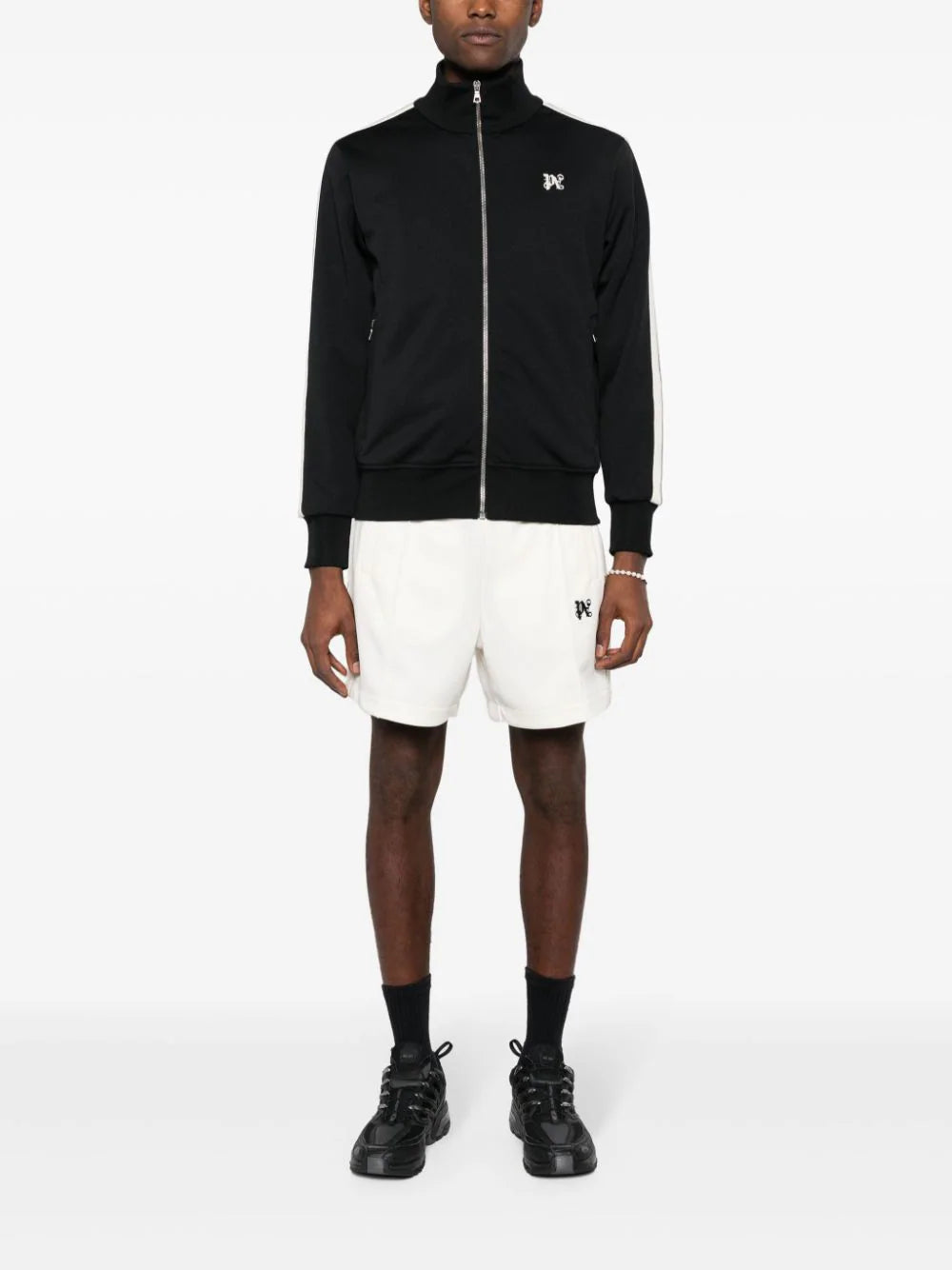 PALM ANGELS Sports Shorts With Monogram