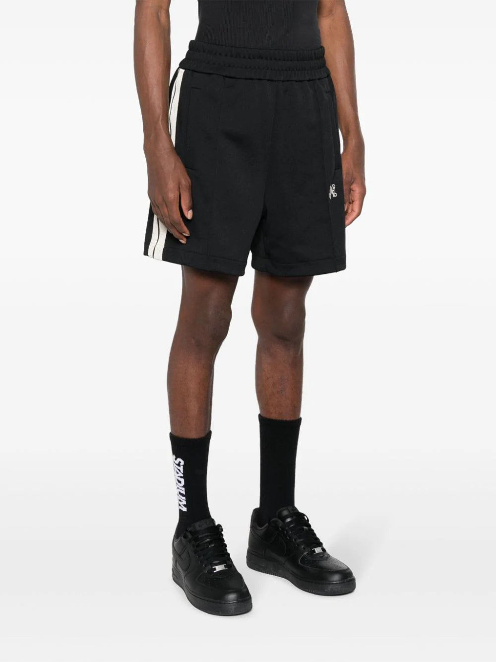 PALM ANGELS Sports Shorts With Monogram