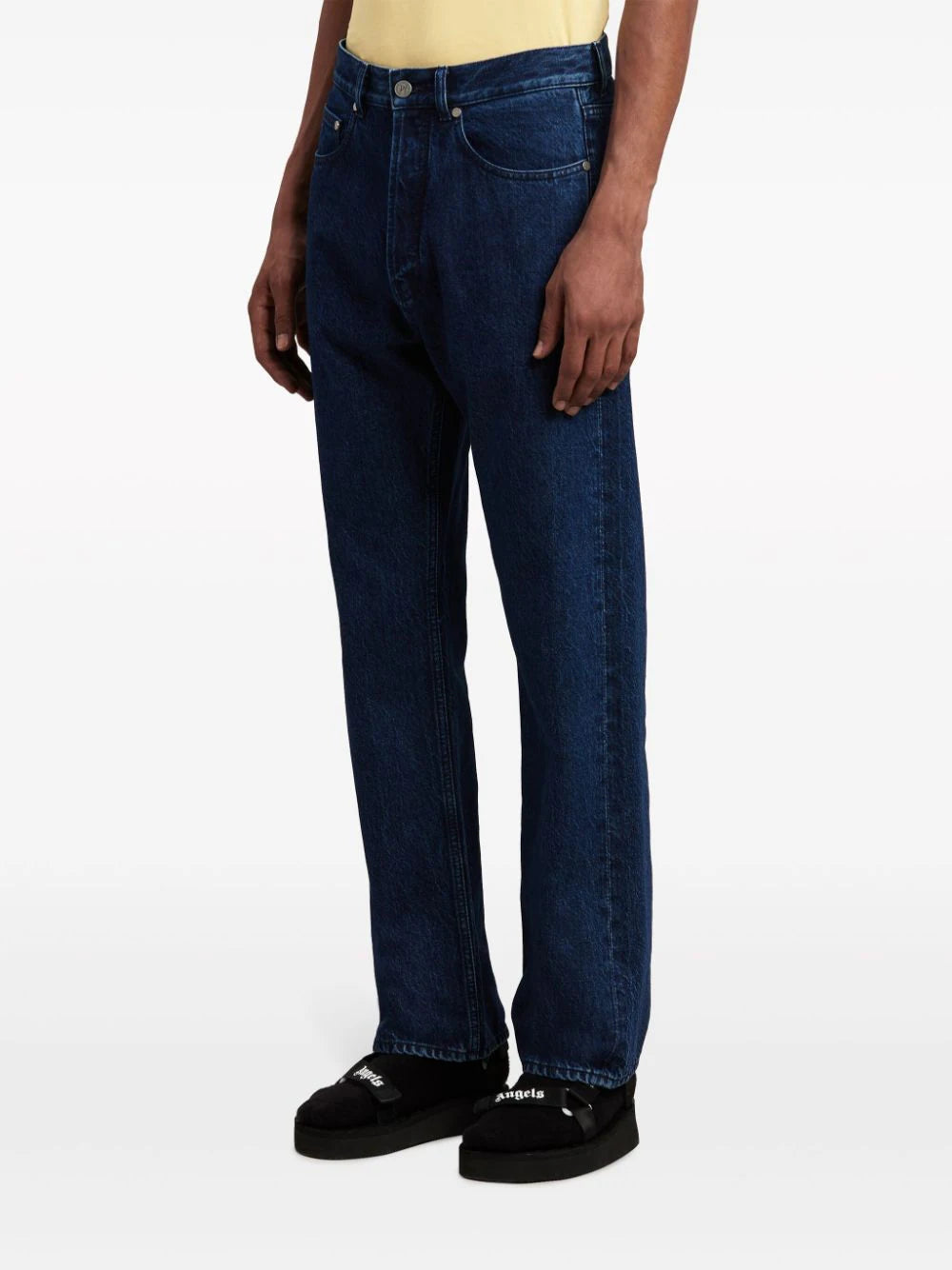 PALM ANGELS Straight Jeans With Print