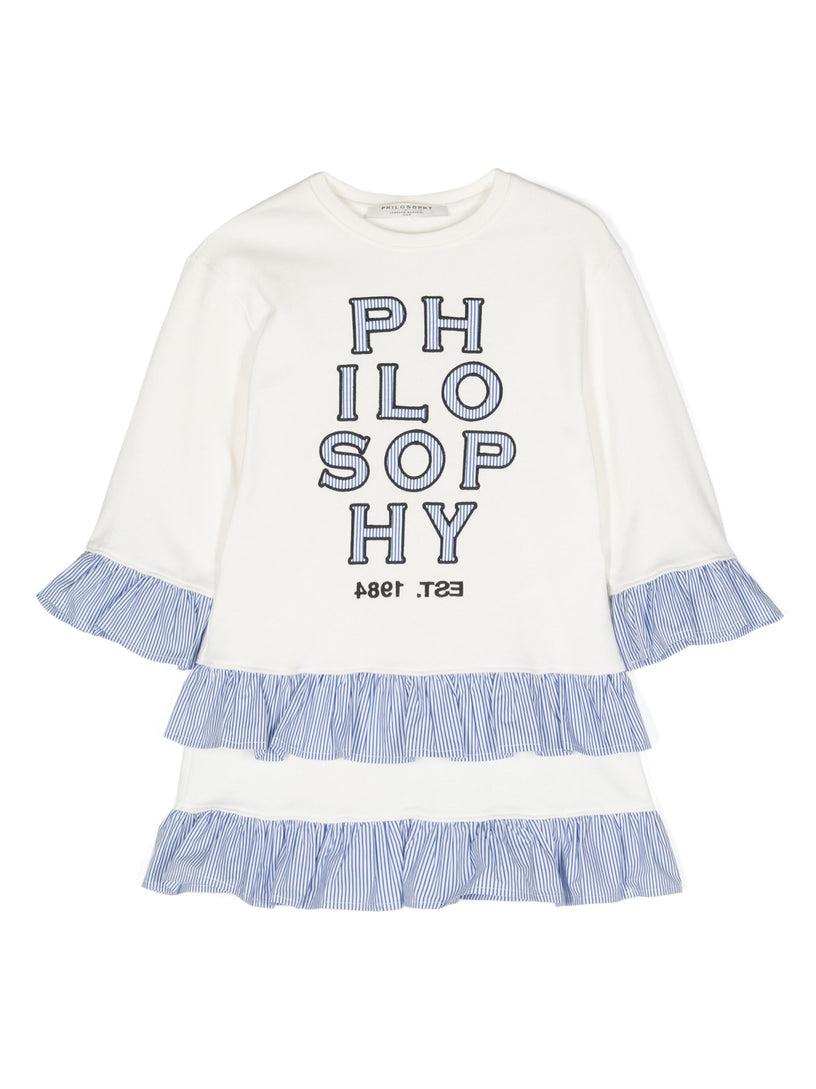 Philosophy Kids Dress with logo
