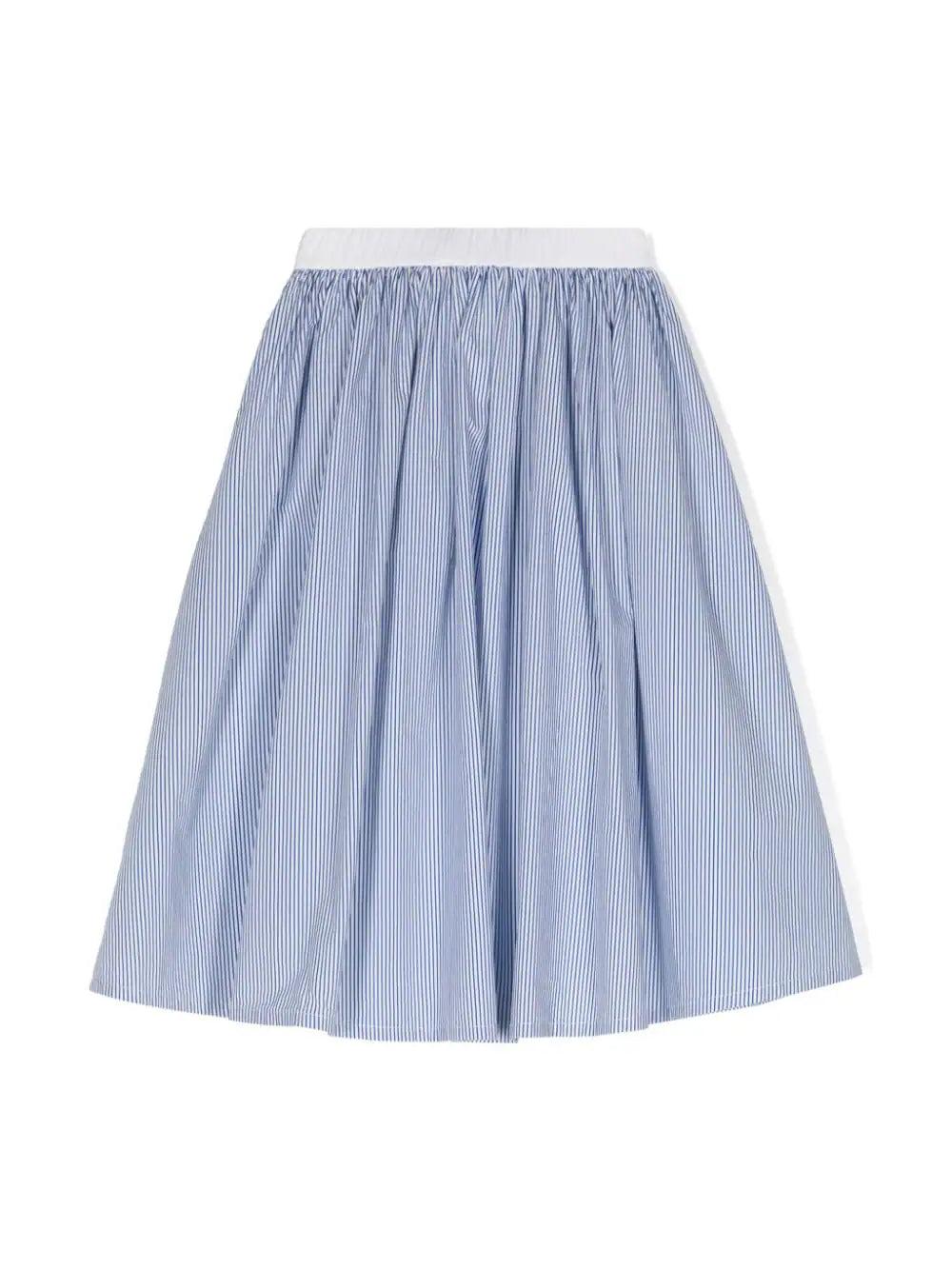 Philosophy Kids Striped Poplin A-skirt