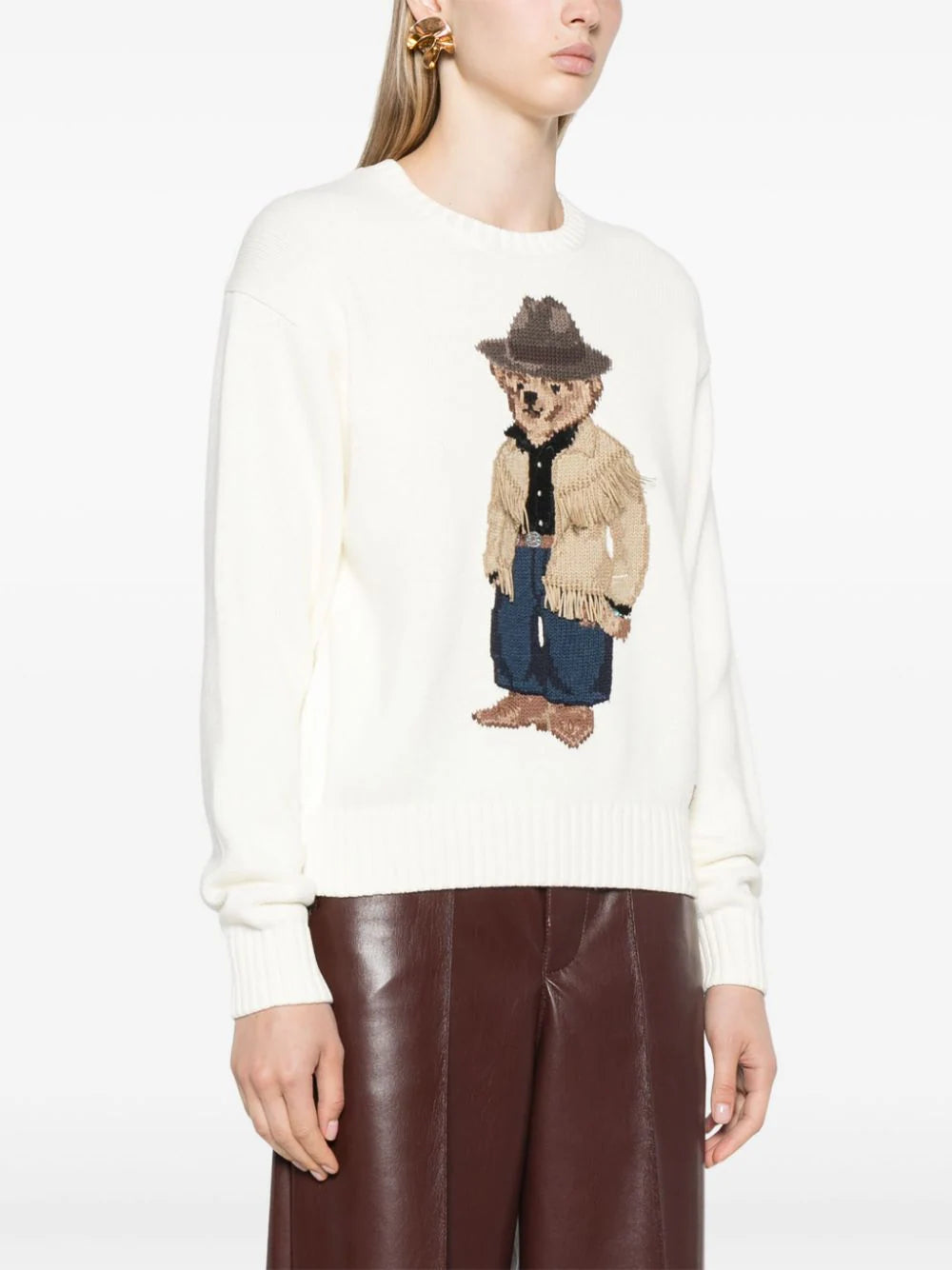 POLO RALPH LAUREN Polo Bear Crew-neck Cotton Sweater