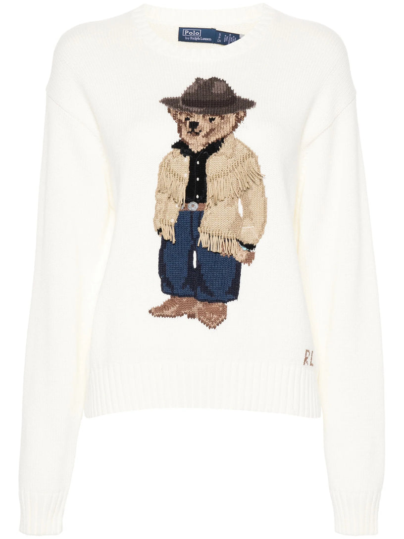POLO RALPH LAUREN Polo bear crew-neck cotton sweater
