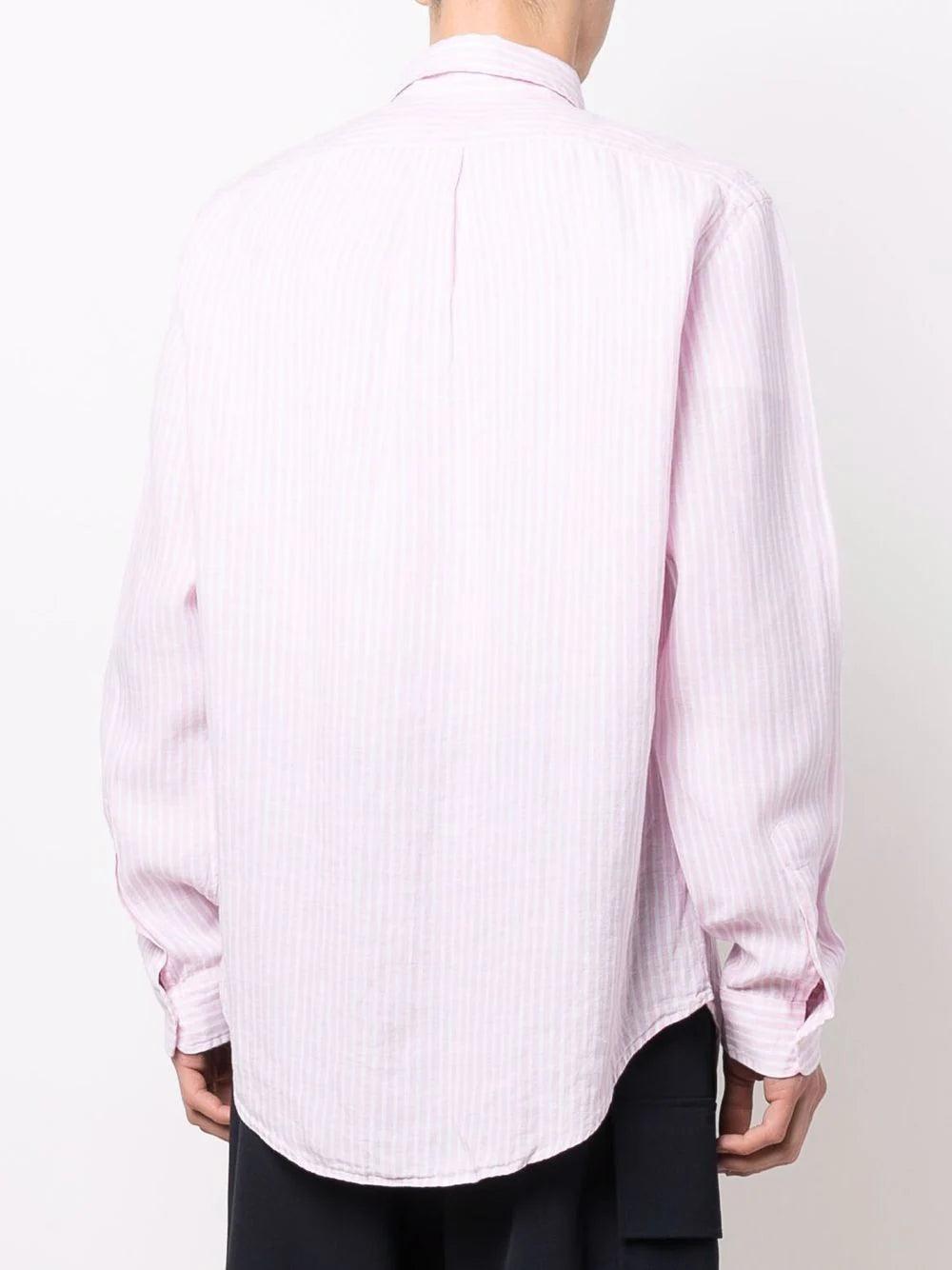 POLO RALPH LAUREN Custom Fit Striped Linen Shirt