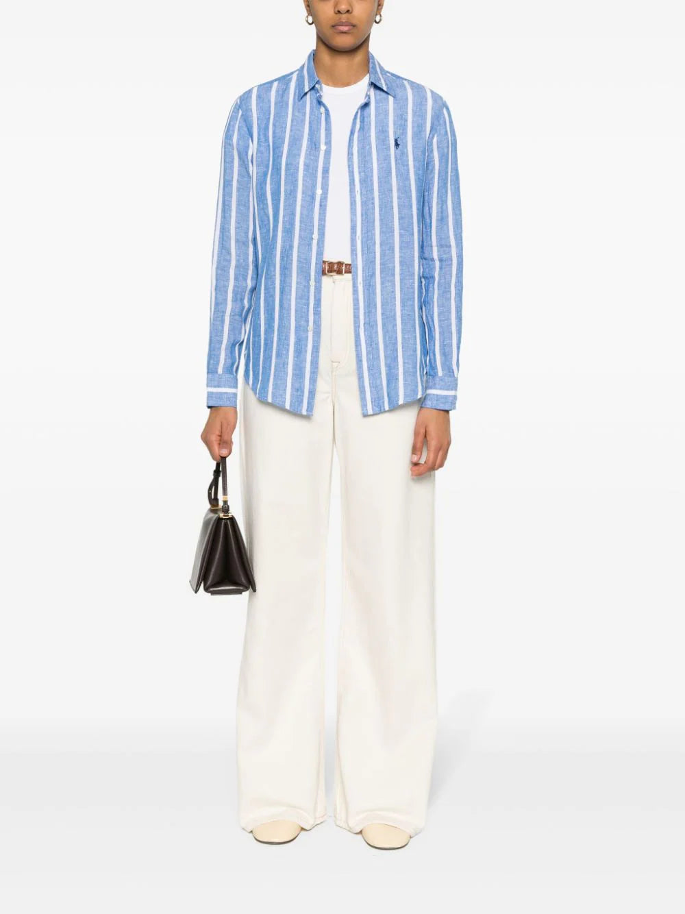 POLO RALPH LAUREN Relaxed Fit Striped Linen Shirt