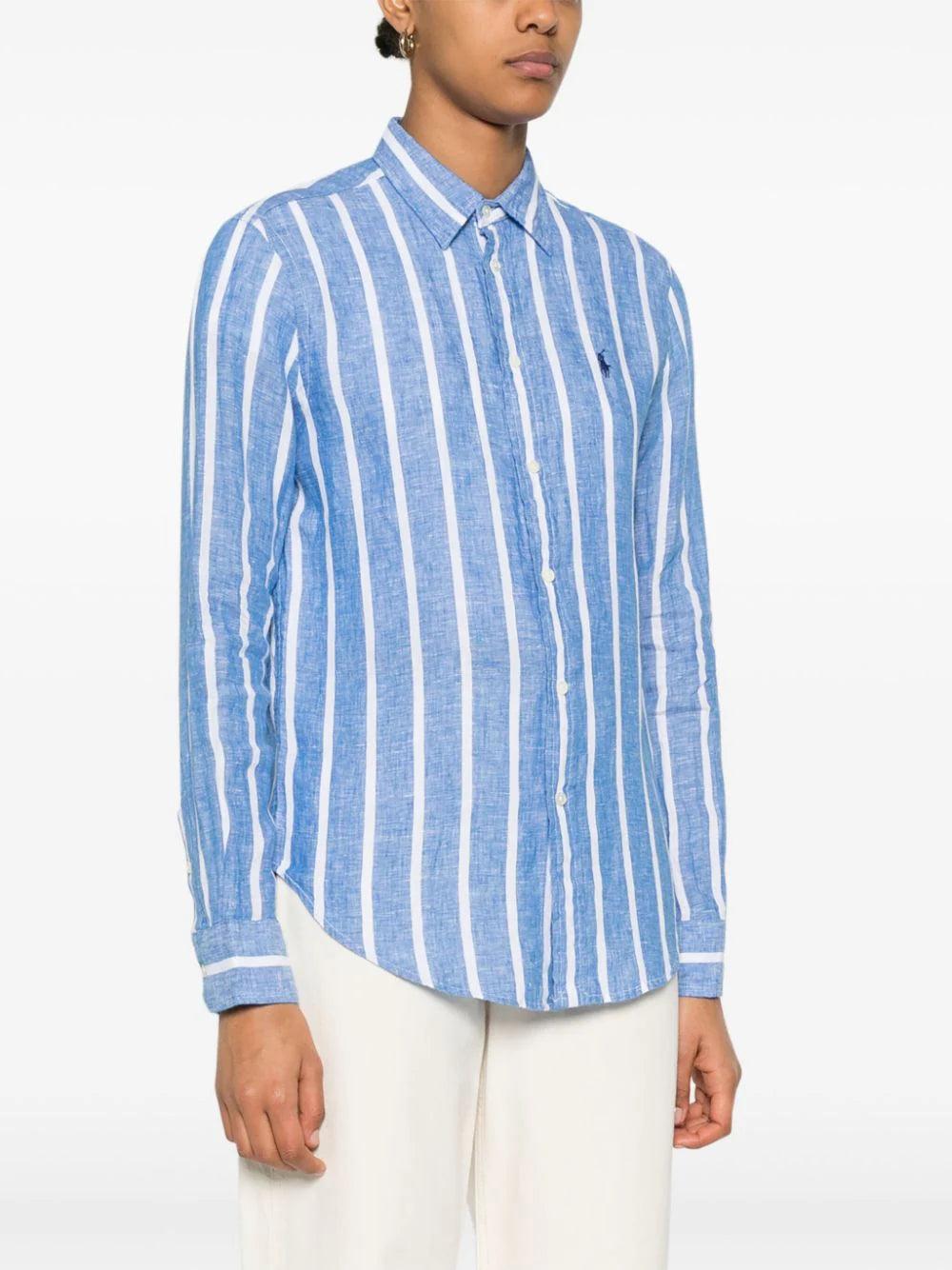 POLO RALPH LAUREN Relaxed Fit Striped Linen Shirt