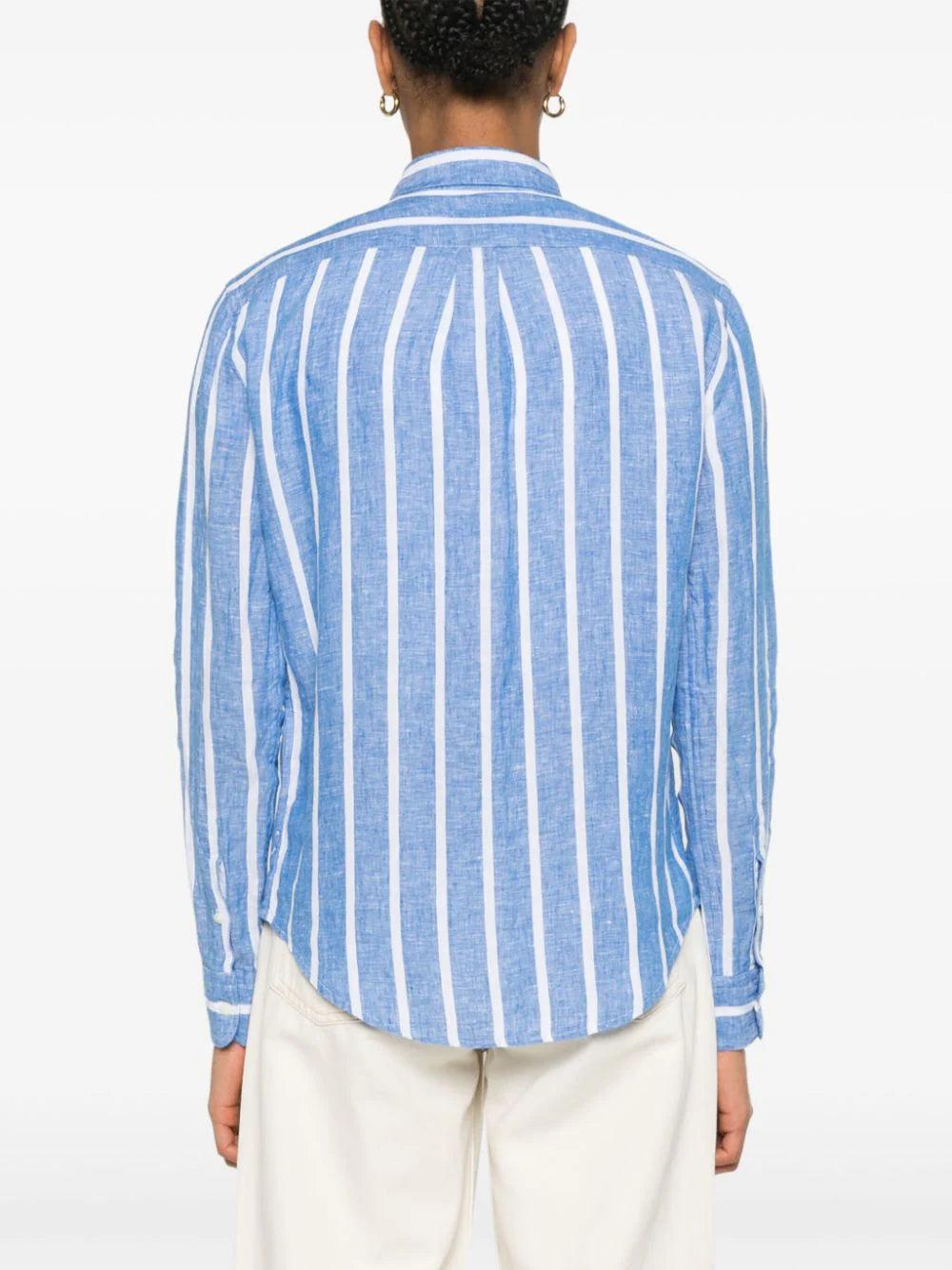POLO RALPH LAUREN Relaxed Fit Striped Linen Shirt