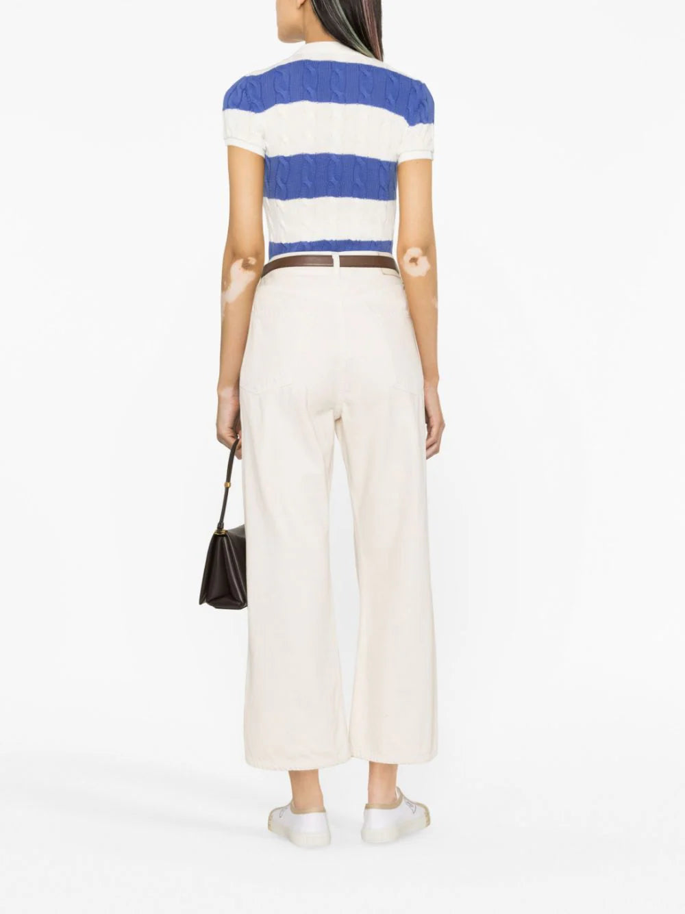 POLO RALPH LAUREN Slim Fit Cable-knit Polo Shirt