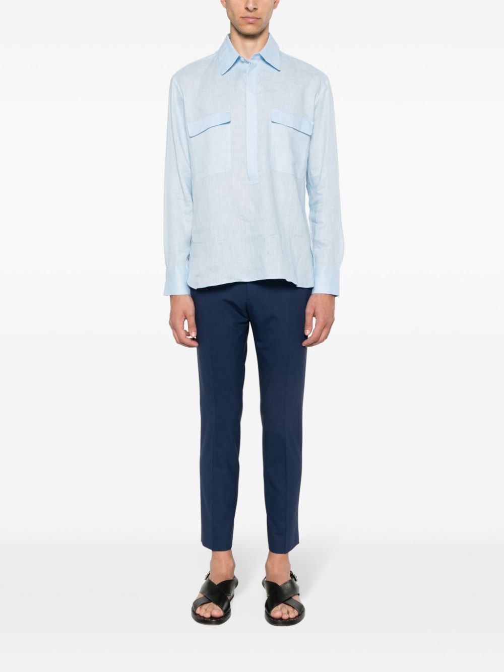 PT TORINO Dieci Trousers In Tropical Wool