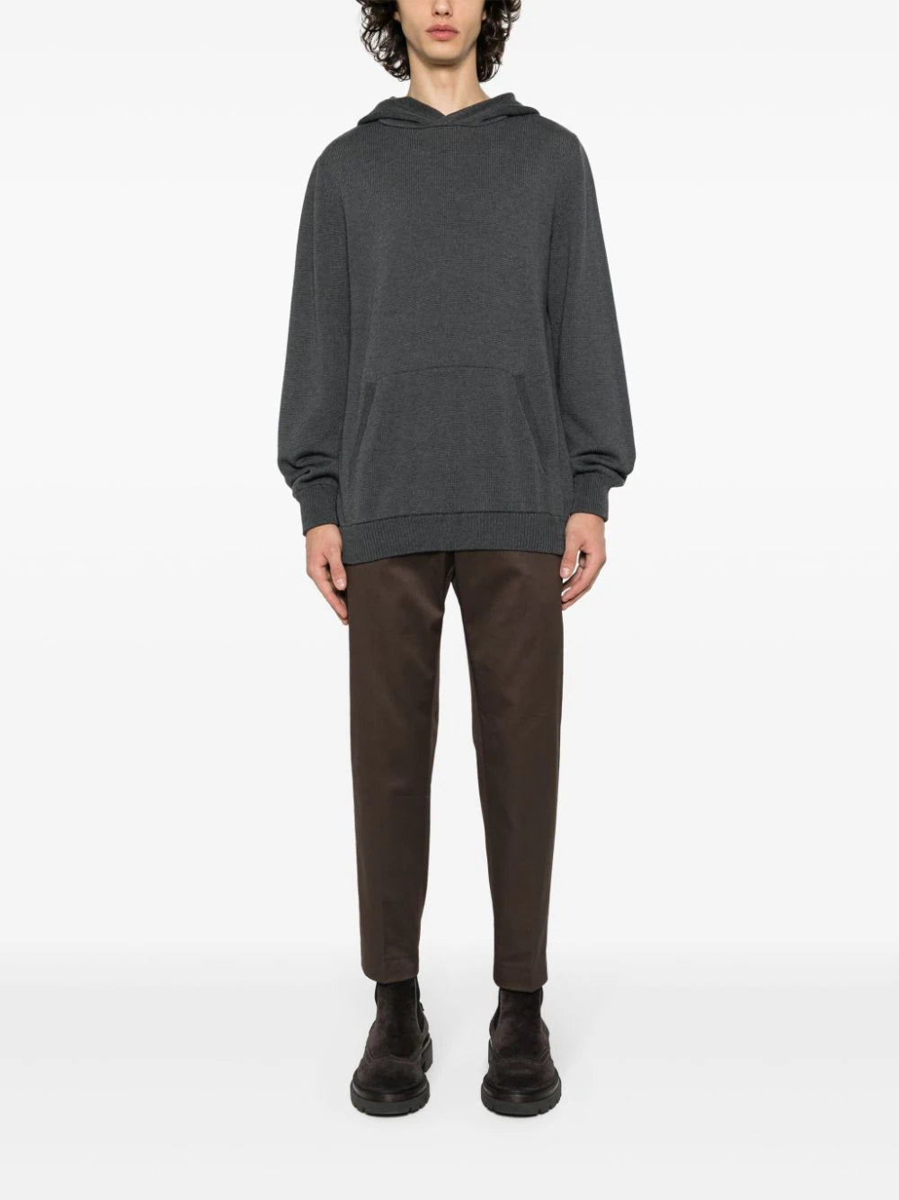 PT TORINO Knitted Sweatshirt With Hood