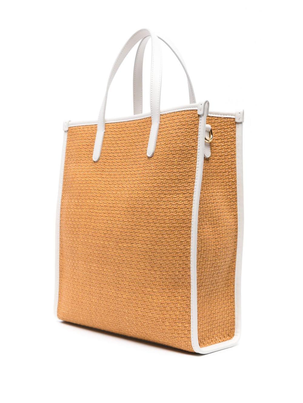 Dolce & Gabbana Raffia Shopper With Dolce&gabbana Milano Logo