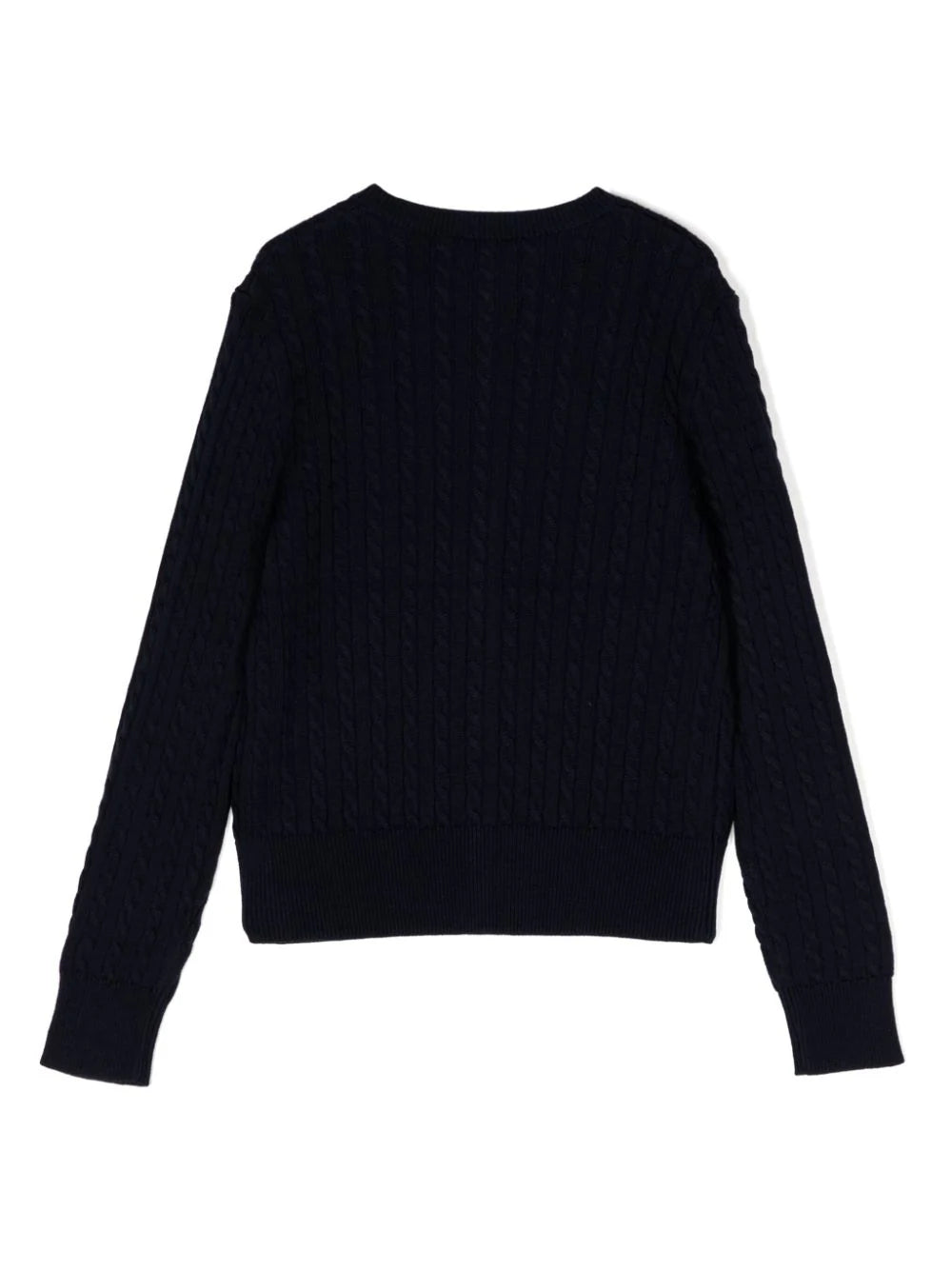 Ralph Lauren Kids Cotton Cardigan With Fine Cables