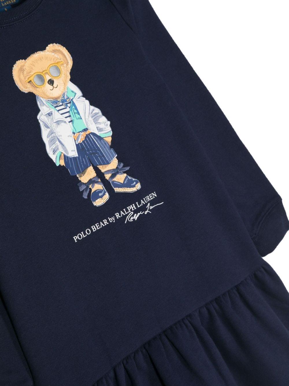 Ralph Lauren Kids Polo Bear Fleece Dress