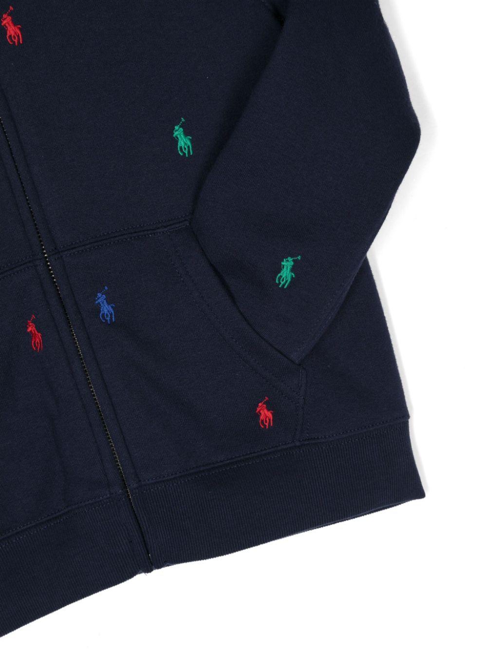 Ralph Lauren Kids Polo Pony Fleece Full-zip Hoodie
