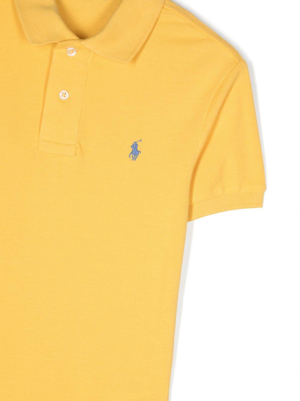 Ralph Lauren Kids Slim Fit Cotton Mesh Polo Shirt