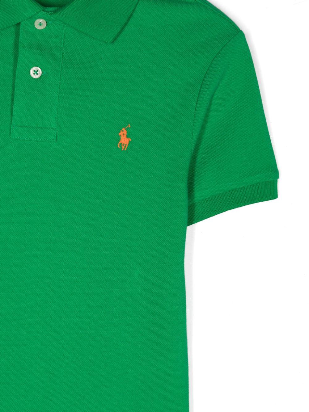 Ralph Lauren Kids Slim Fit Cotton Mesh Polo Shirt