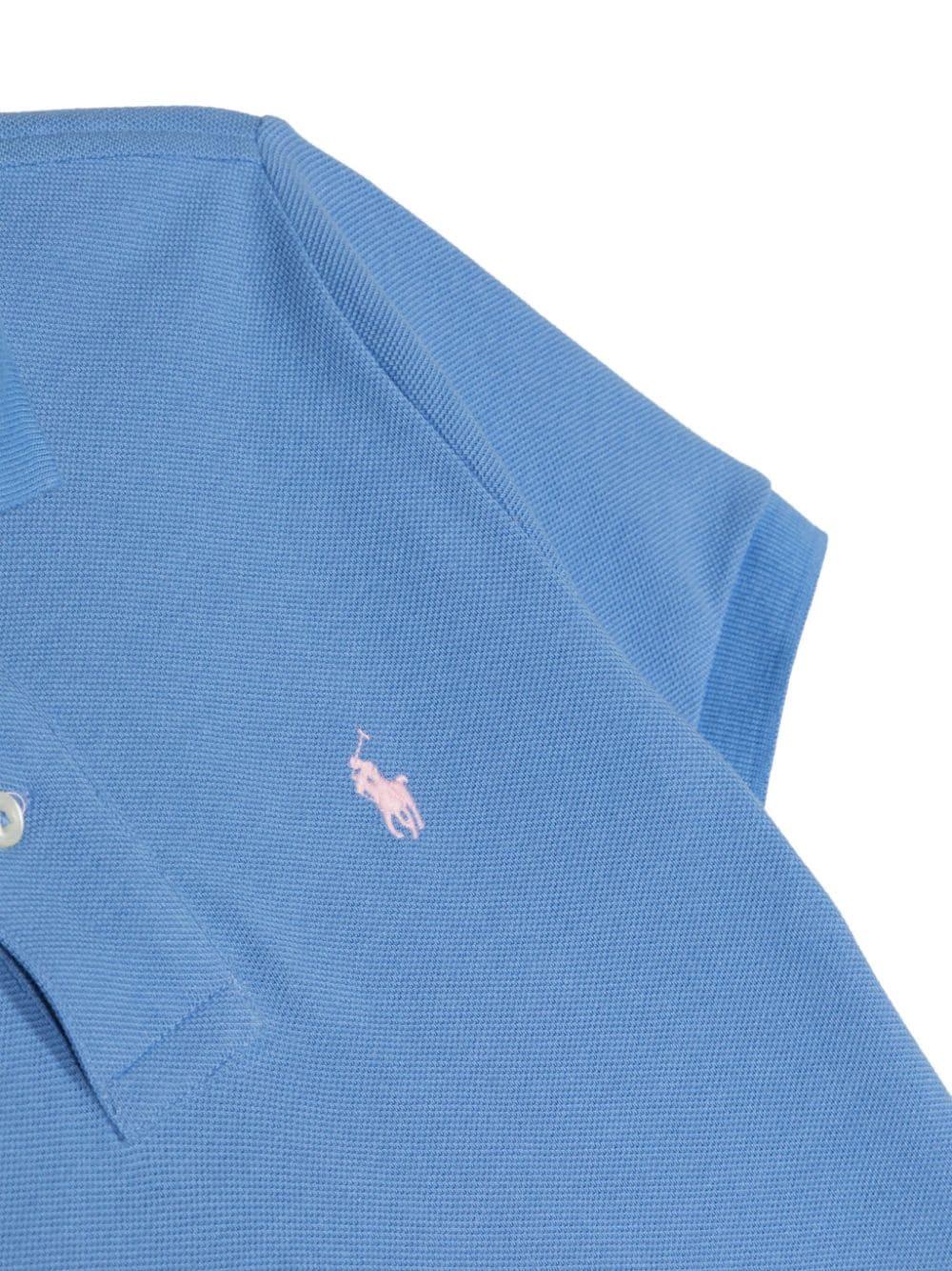 Ralph Lauren Kids Slim Fit Cotton Mesh Polo Shirt