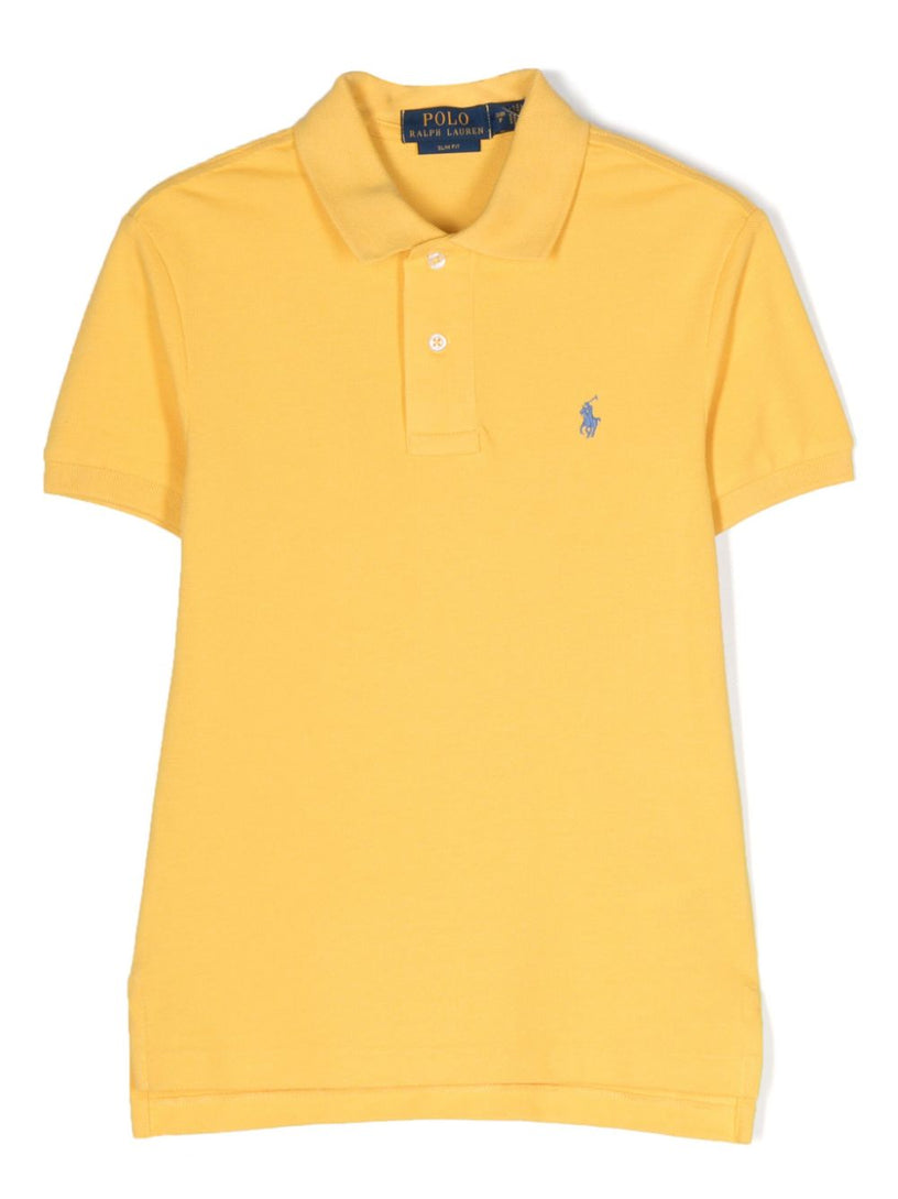 Ralph Lauren Kids Slim fit cotton mesh polo shirt