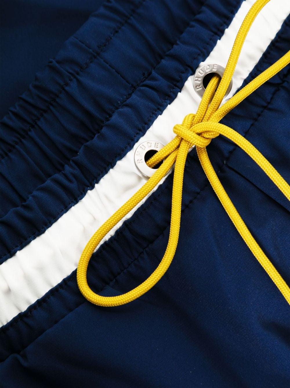 Rhude Basket Logo Swim Shorts