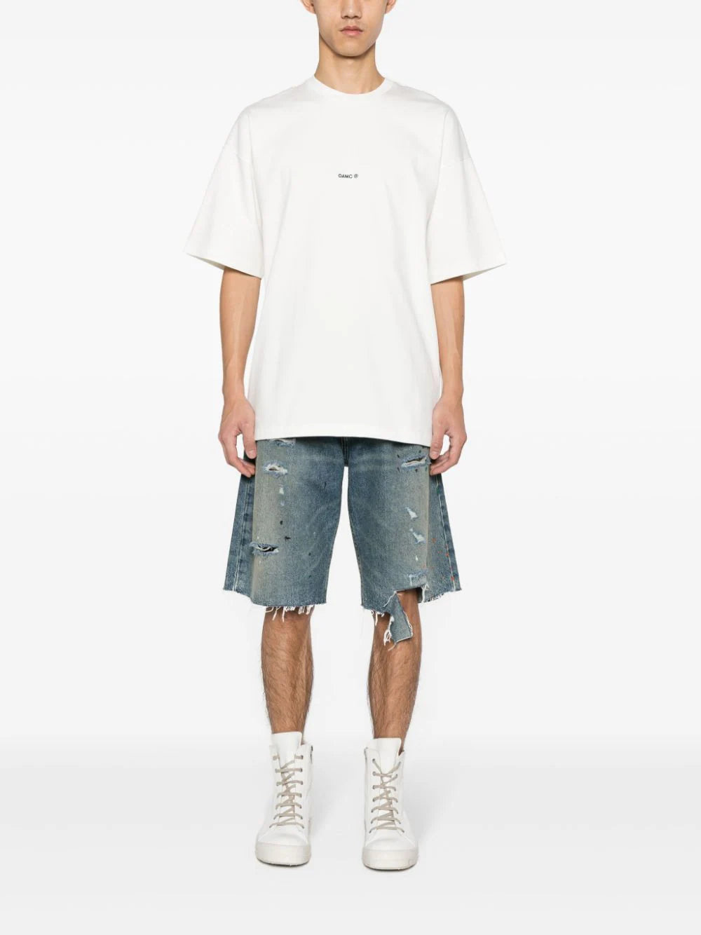 Rhude Distressed Denim Shorts