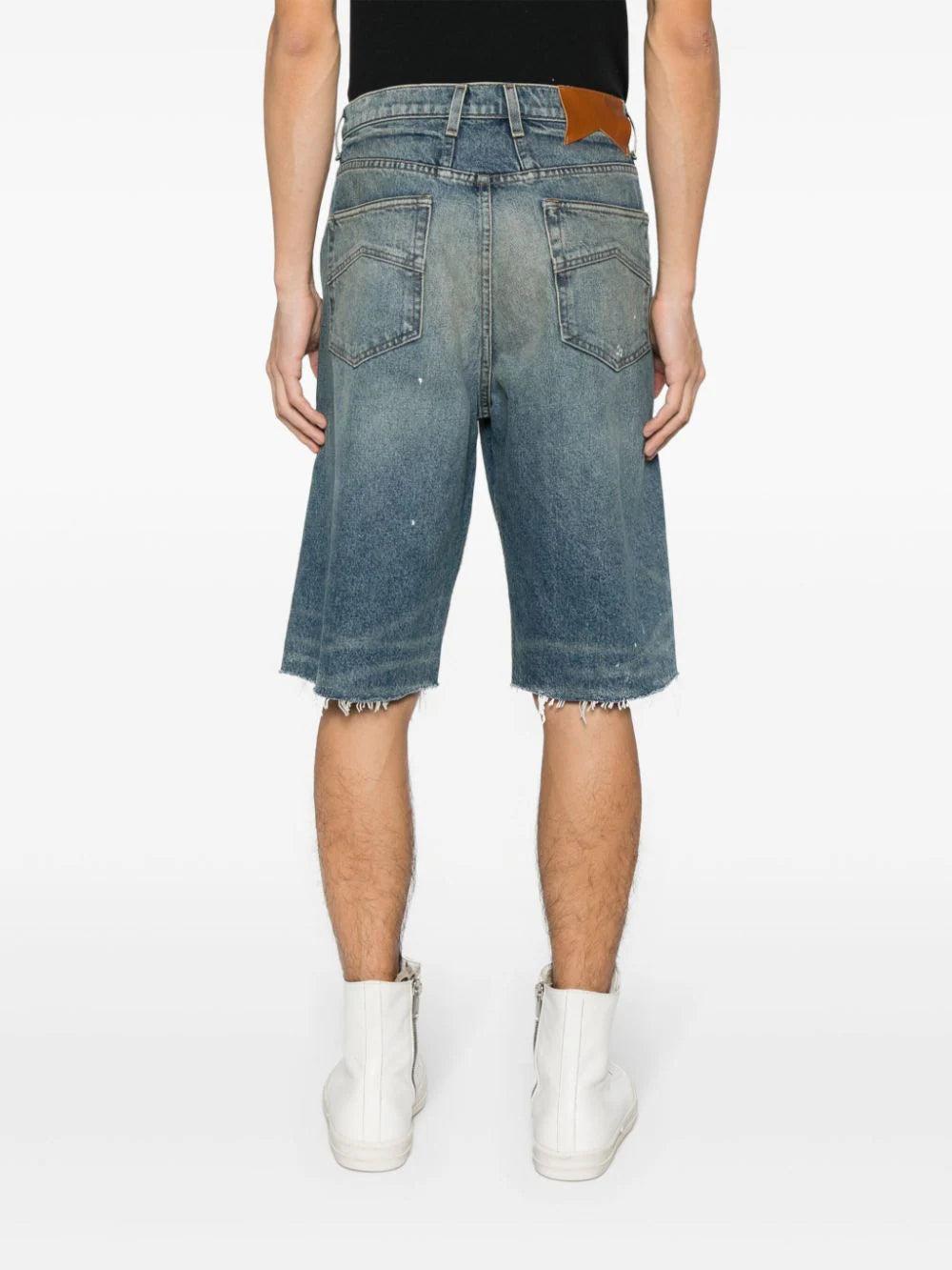 Rhude Distressed Denim Shorts
