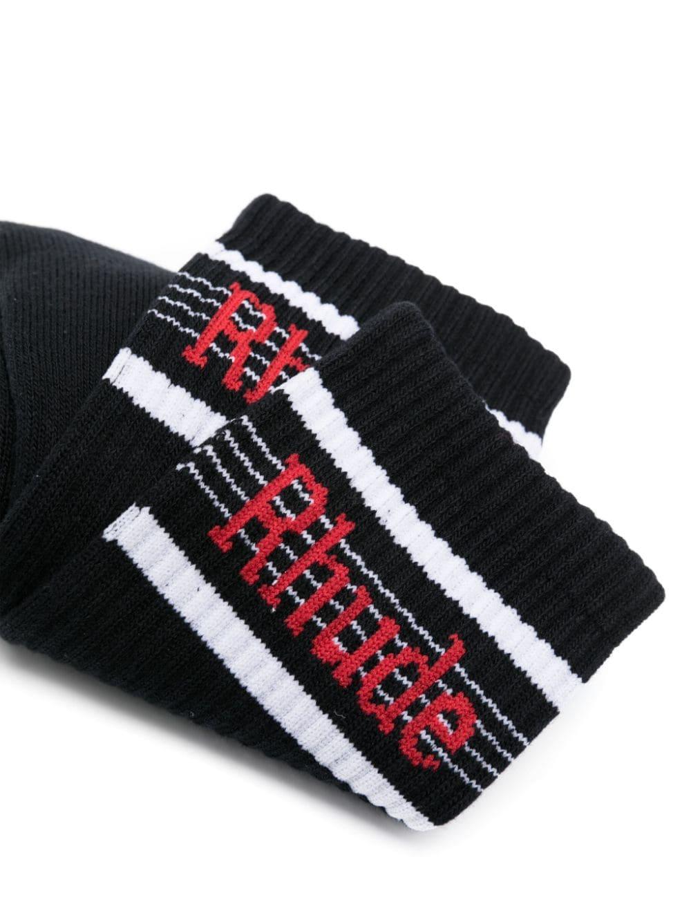 Rhude Logo Stripe Sport Sock