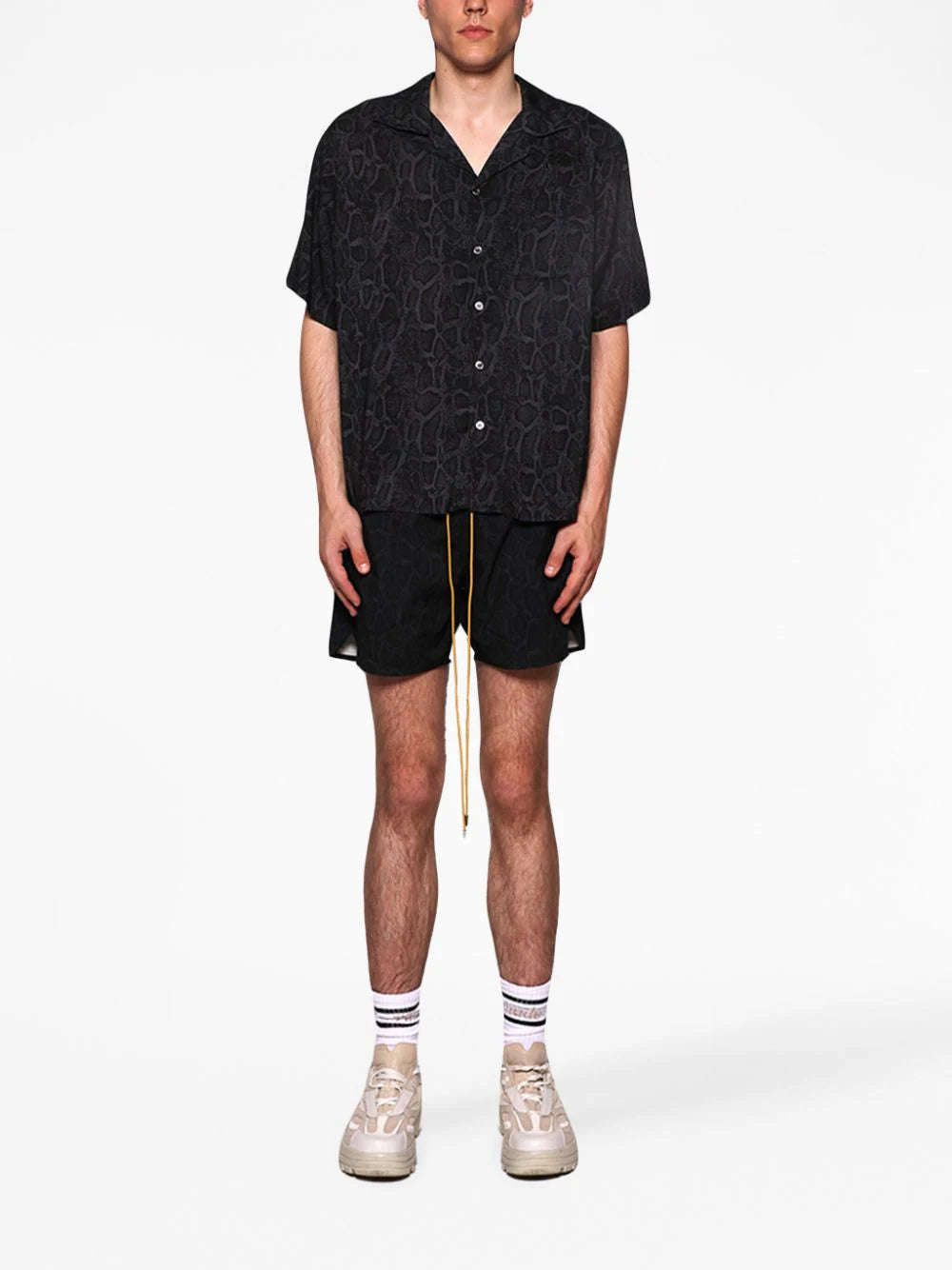 Rhude Logo Stripe Sport Socks