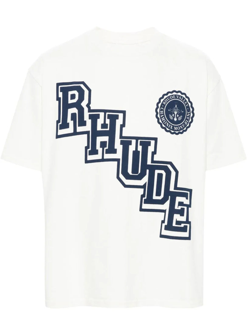Rhude Rhude collegiate crest t-shirt