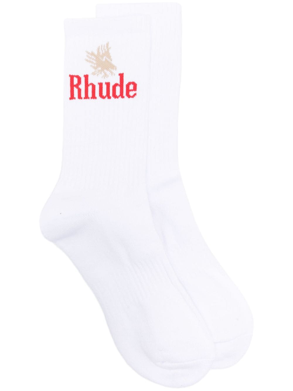 Rhude Rhude Script Logo Socks