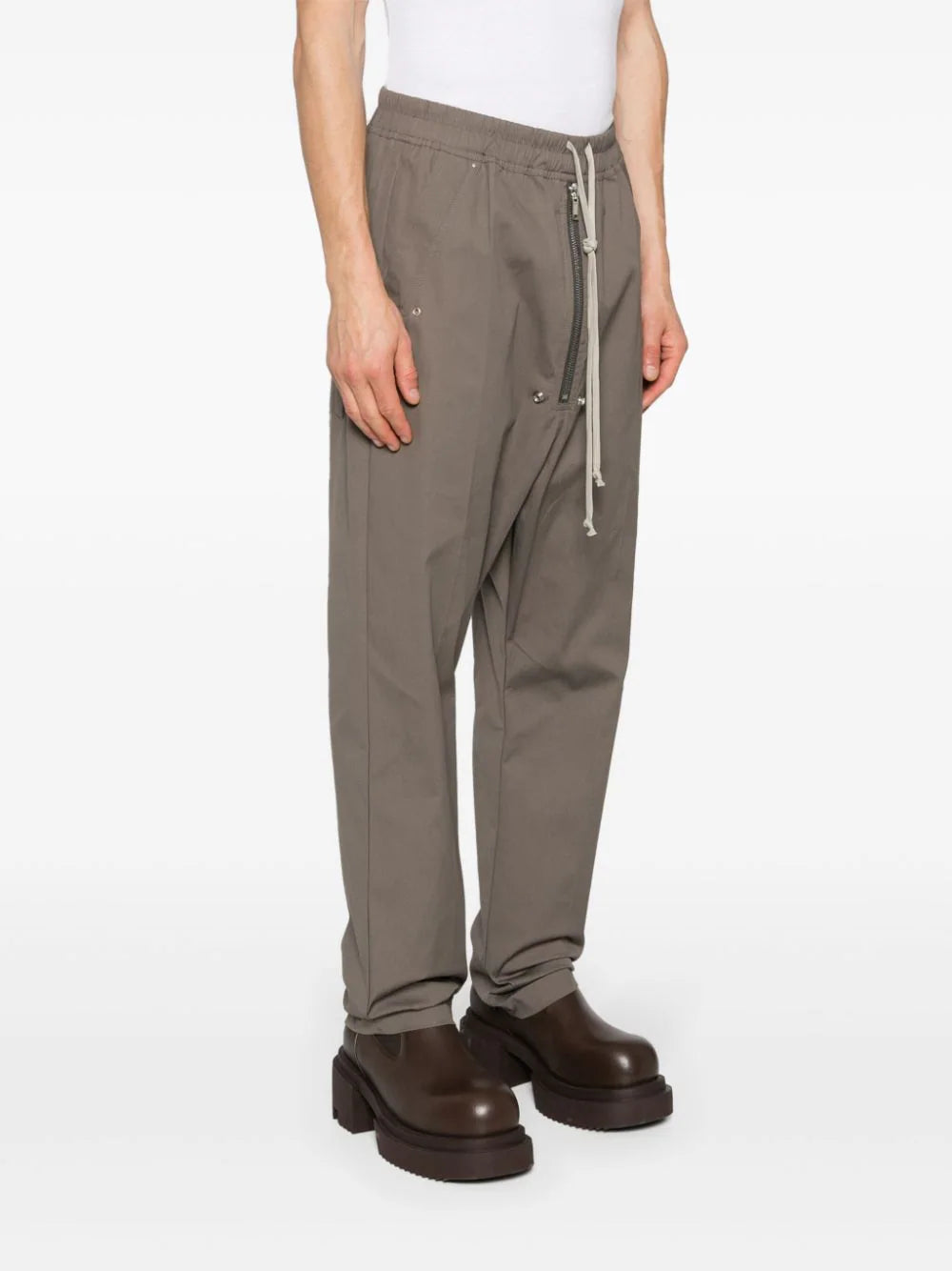 RICK OWENS Bela Pants In Dust Heavy Cotton Poplin