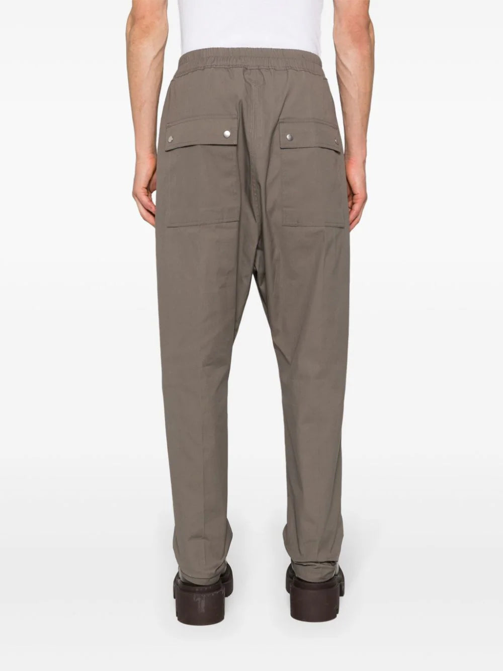RICK OWENS Bela Pants In Dust Heavy Cotton Poplin