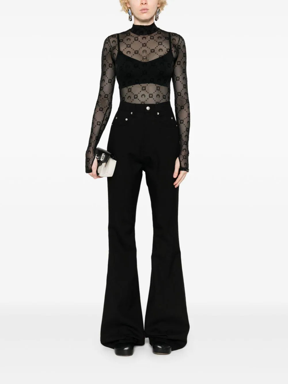 RICK OWENS Bolan Bootcut In Grain De Poudre